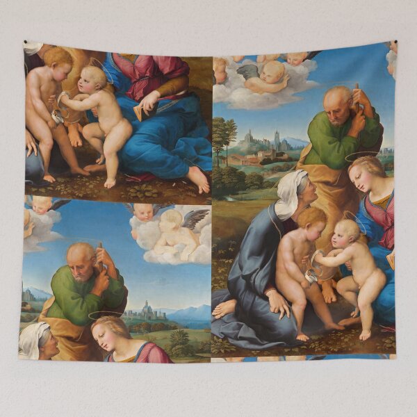 Item preview, Holy Family with Angels and Cherubs designed and sold by artofuniverse.