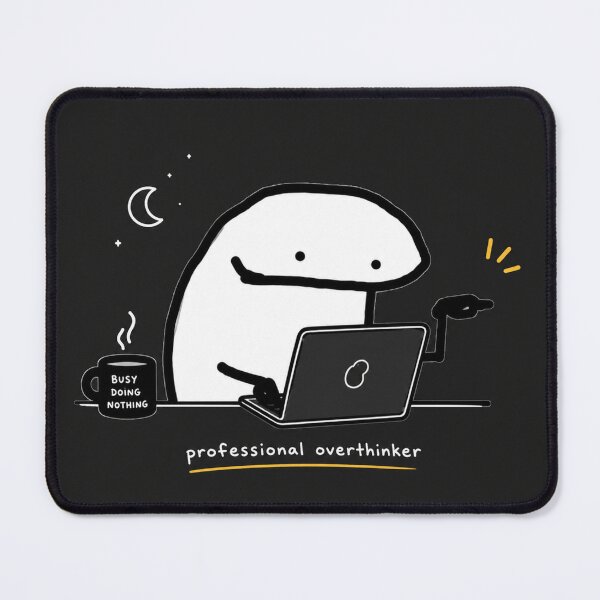 Item preview, Professional Overthinker Funny Meme Working Late designed and sold by Soffar-So-good.