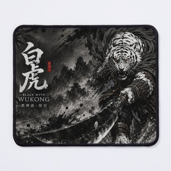 Item preview, Bai Hu Black Myth Wukong White Tiger Warrior Dark Fantasy designed and sold by Fei Long Design Hub.