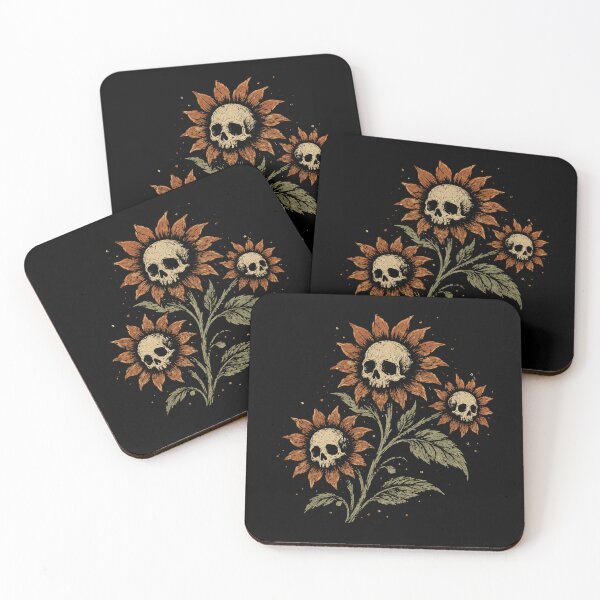 Item preview, Skull Sunflowers Gothic Vintage Botanical  designed and sold by Moizento.