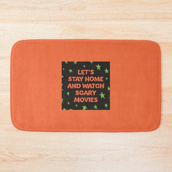 Item preview, Let's Stay Home and Watch Scary Movies designed and sold by Spring Things.