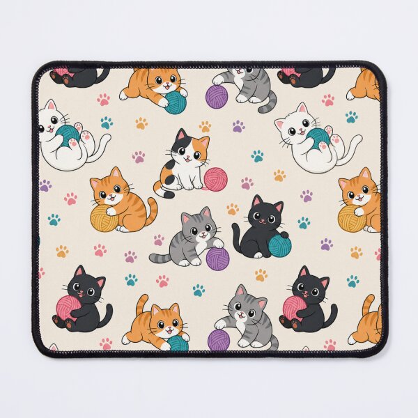 Item preview, Cartoon Kittens with Yarn designed and sold by Kathy Kuczek.