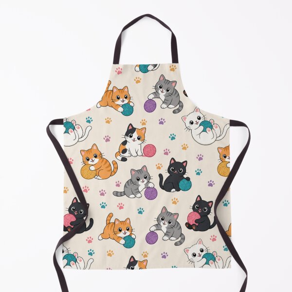 Item preview, Cartoon Kittens with Yarn designed and sold by Kathy Kuczek.