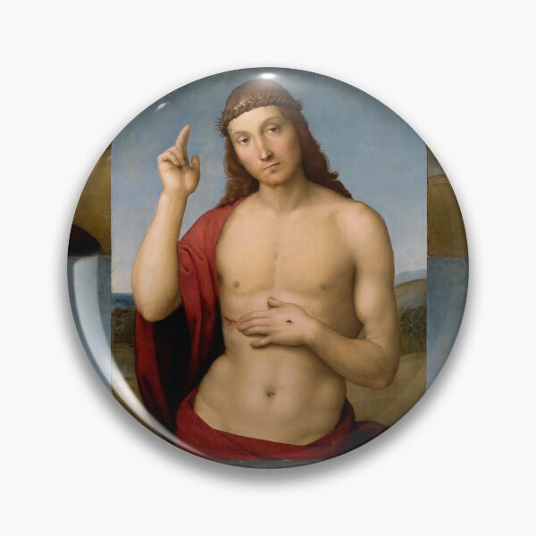 Item preview, Christ Blessing with Crown of Thorns designed and sold by artofuniverse.