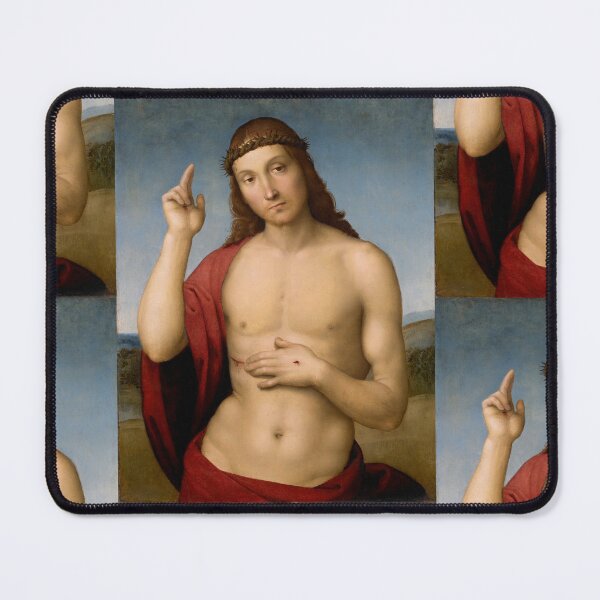 Item preview, Christ Blessing with Crown of Thorns designed and sold by artofuniverse.