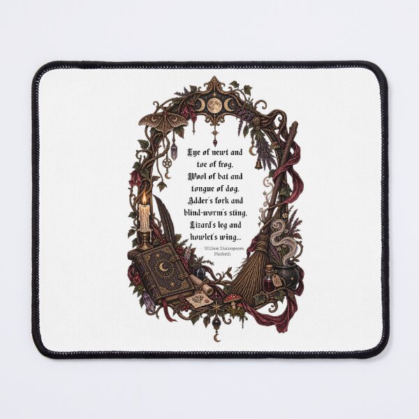 Item preview, Eye Of Newt And Toe Of Frog - Shakespeare Macbeth Witches Spell Witchy Gothic Frame designed and sold by Neurospicy Trolls.