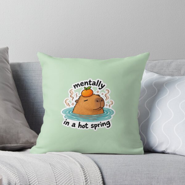 Item preview, Funny Capybara Hot Spring designed and sold by annaliuu24.