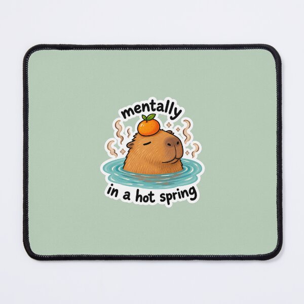 Item preview, Funny Capybara Hot Spring designed and sold by annaliuu24.