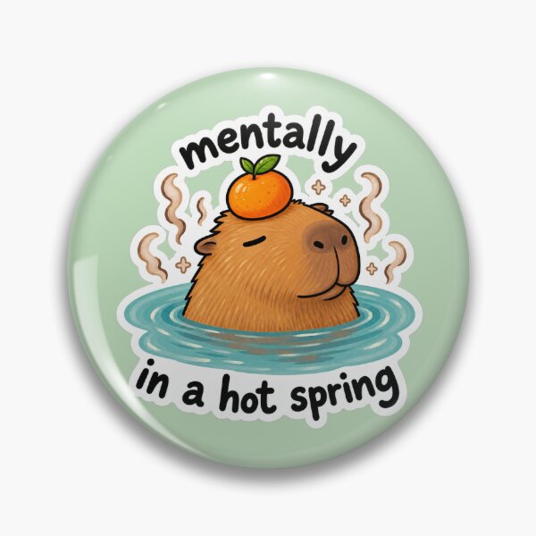 Item preview, Funny Capybara Hot Spring designed and sold by annaliuu24.