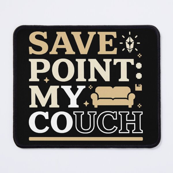 Item preview, Save Point: My Couch – Cozy Gamer Shirt for Homebody Gamers designed and sold by EpicInks24.