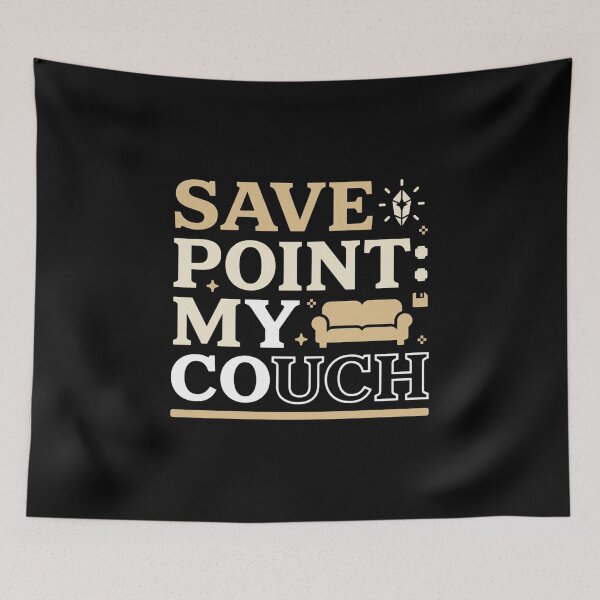 Item preview, Save Point: My Couch – Cozy Gamer Shirt for Homebody Gamers designed and sold by EpicInks24.