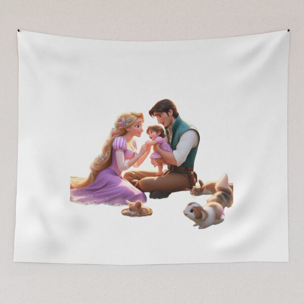 Item preview, Rapunzel Family Love – Magical Parents and Baby designed and sold by 4U---Store.