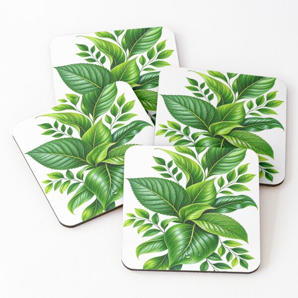 Item preview, Elegant green leaf nature art designed and sold by urbanshop7.