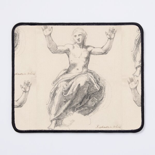 Item preview, Seated Figure with Raised Arms Study designed and sold by artofuniverse.