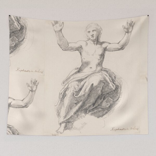 Item preview, Seated Figure with Raised Arms Study designed and sold by artofuniverse.