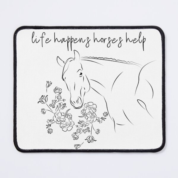Item preview, Life Happens Horses Help T-Shirt – Horse Lover & Equestrian Gift designed and sold by PalleteCreation.