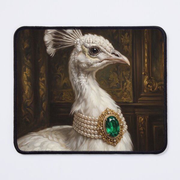 Item preview, White Peacock Emerald Pearl Choker designed and sold by The Real Beast Art.