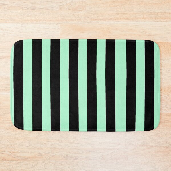 Item preview, Black and Mint Green Stripes designed and sold by DanielleGensler.