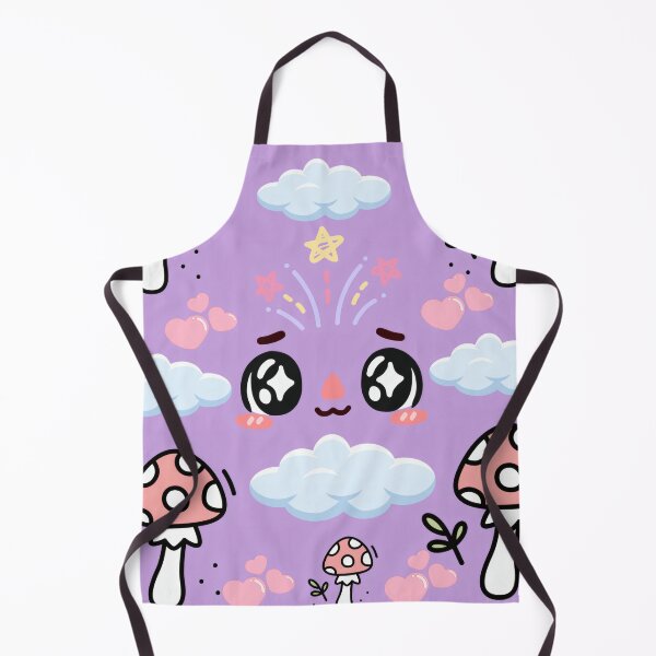 Item preview, Cute Kawaii Mushroom and Dreaming Face Pattern designed and sold by Azurart2.