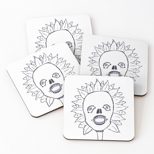 Item preview, Grunge Punk Black and white horror flower designed and sold by Klimsicle.