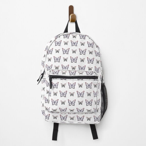 Item preview, Dark Glitter Butterfly Line Art Pattern designed and sold by OddBloomPNG.