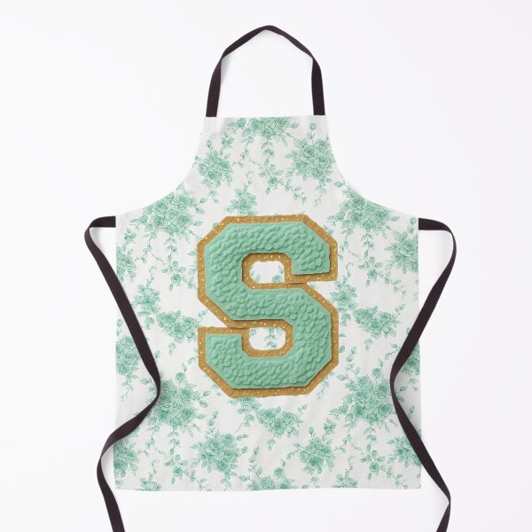 Item preview,  Wildflower and Mint Chenille Varsity Letter S Monogram designed and sold by ITCHAWAWAA.