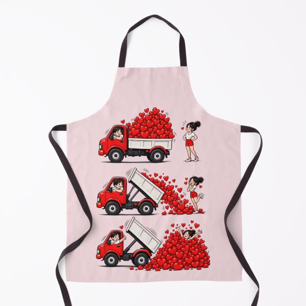 Item preview,  Love Delivery Truck – Funny Romantic Heart Gift Cartoon designed and sold by waikibi ⭐⭐⭐⭐⭐.
