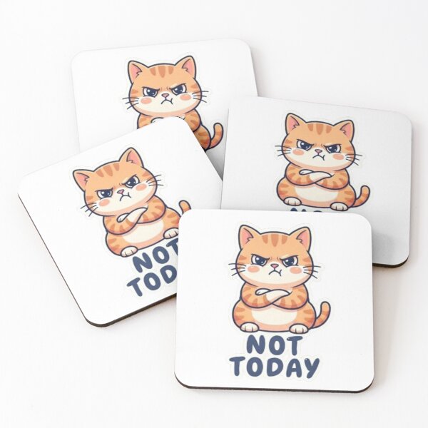 Item preview, Not Today Grumpy Cat - Funny Sarcastic Orange Tabby Cat Lover Gift designed and sold by PrintforDesign.