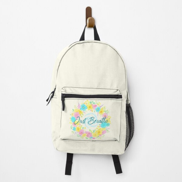 Item preview, Just Breathe (V.12) - Watercolor Floral Wreath Relaxation Meditation Wellness Design designed and sold by D-Islamic.