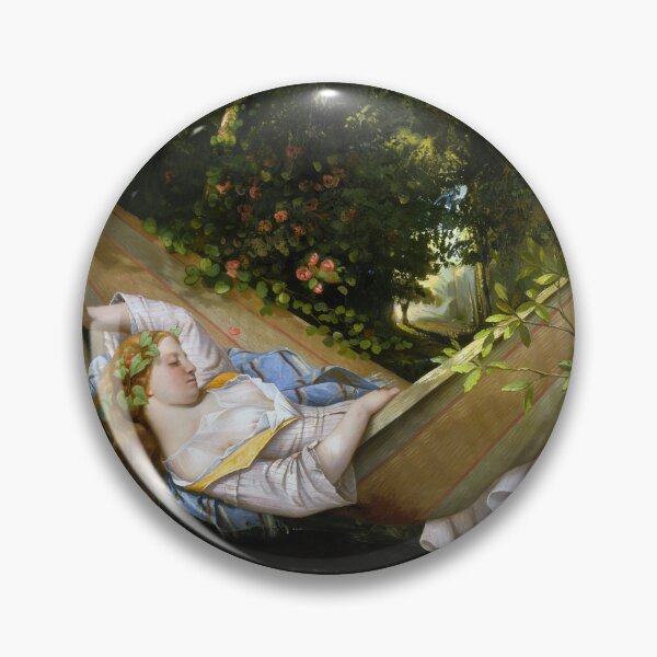 Item preview, The Hammock by Gustave Courbet designed and sold by The Breathing Paint.