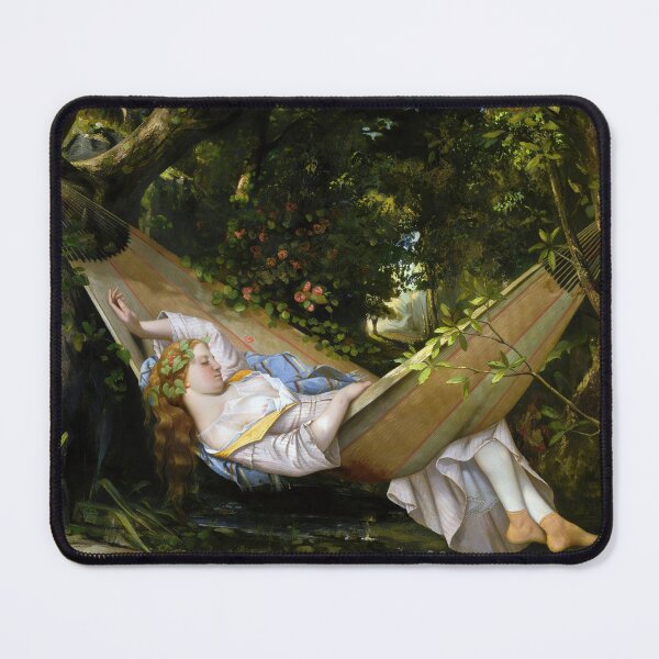Item preview, The Hammock by Gustave Courbet designed and sold by The Breathing Paint.