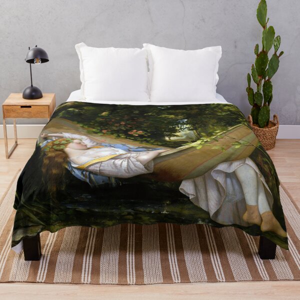 Item preview, The Hammock by Gustave Courbet designed and sold by The Breathing Paint.