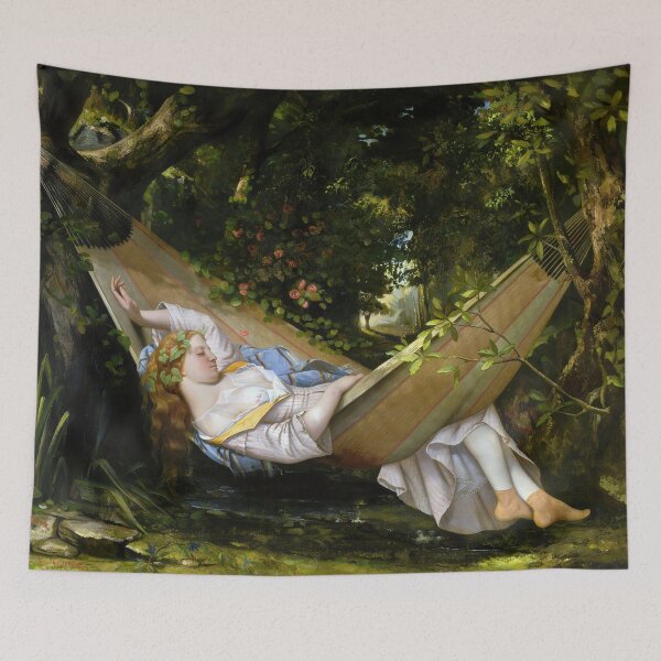 Item preview, The Hammock by Gustave Courbet designed and sold by The Breathing Paint.