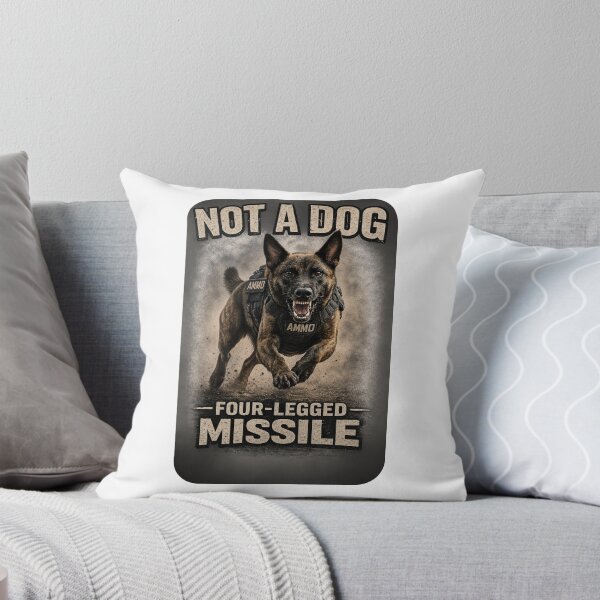 Item preview, Belgian Malinois 4 Legged Missile designed and sold by rockazona.