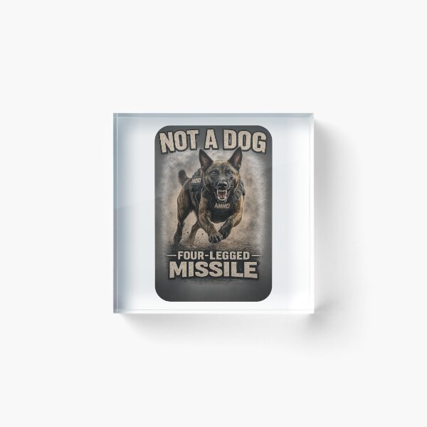 Item preview, Belgian Malinois 4 Legged Missile designed and sold by rockazona.