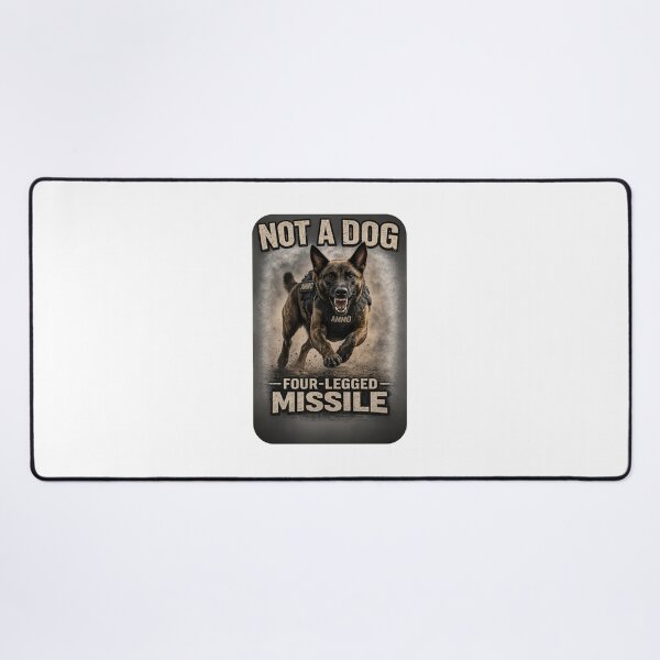 Item preview, Belgian Malinois 4 Legged Missile designed and sold by rockazona.