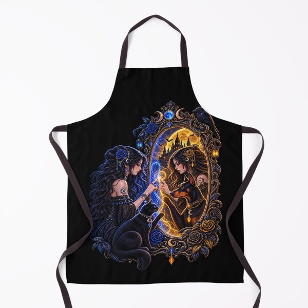 Item preview, Mirror of Two Souls – Blue & Golden Moon Enchantresses designed and sold by TroviTutto.