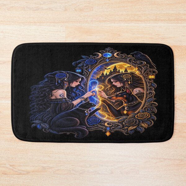 Item preview, Mirror of Two Souls – Blue & Golden Moon Enchantresses designed and sold by TroviTutto.