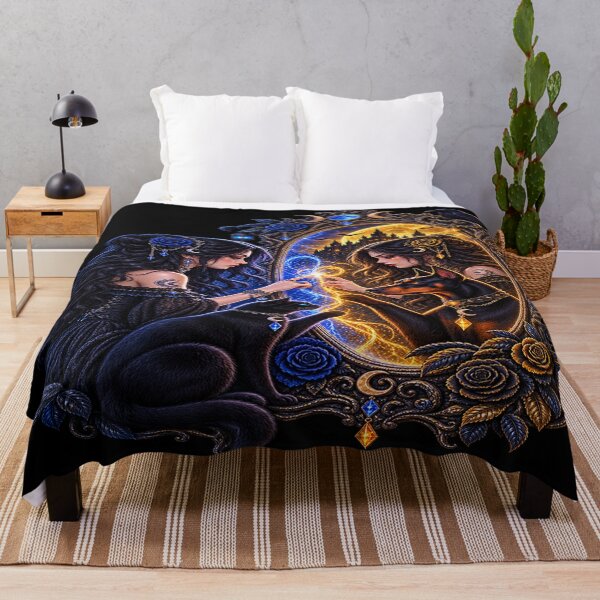 Item preview, Mirror of Two Souls – Blue & Golden Moon Enchantresses designed and sold by TroviTutto.