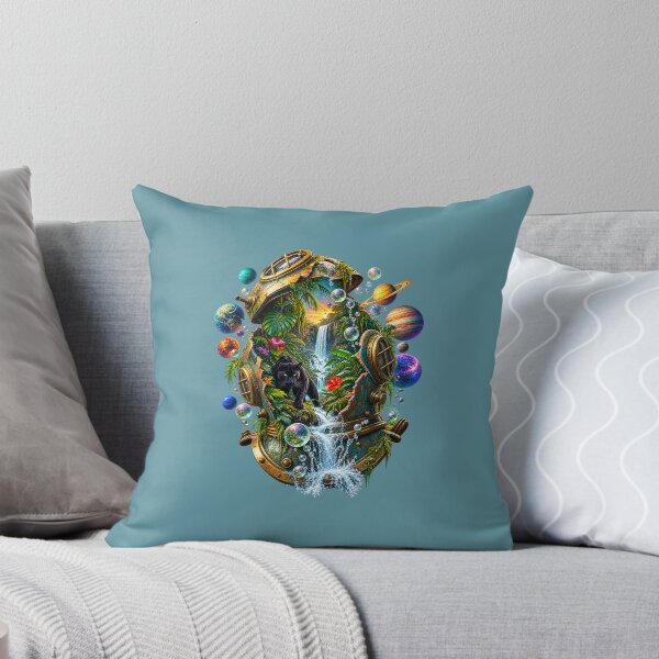 Item preview, Black Panther Waterfall and Planets Fantasy designed and sold by Odinsshop.