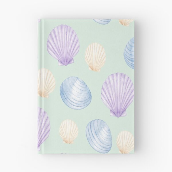 Item preview, Pastel Purple and Blue Seashell Pattern on Mint Green designed and sold by Creativveworrld03.