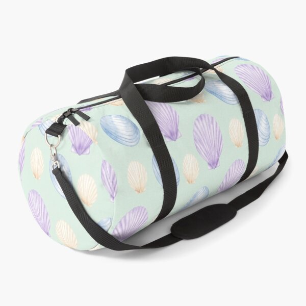 Item preview, Pastel Purple and Blue Seashell Pattern on Mint Green designed and sold by Creativveworrld03.