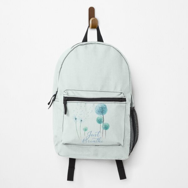 Item preview, Just Breathe (V.1) - Dandelion Seed Watercolor Wish Minimalist Quote Design designed and sold by D-Islamic.