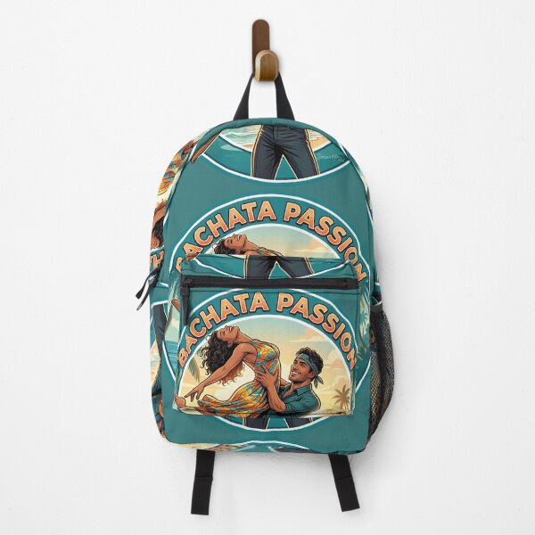 Item preview, Bachata Passion Circular – Retro Latino Dance Couple Acrobatic Lift, Round Tropical Sunset Graphic, Social Dancers Apparel Emblem Sticker designed and sold by SmartPuns.