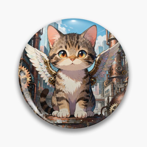 Item preview, Steampunk anime cat designed and sold by BD-LLC.