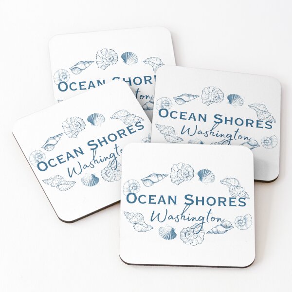 Item preview, Ocean Shores Washington Seashell Wreath | Pacific Northwest Beach Souvenir Design designed and sold by DonnaRaine.