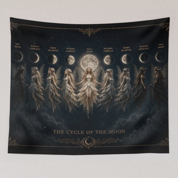 Item preview, Moon Phases Goddess designed and sold by NocturnaLeafCo.