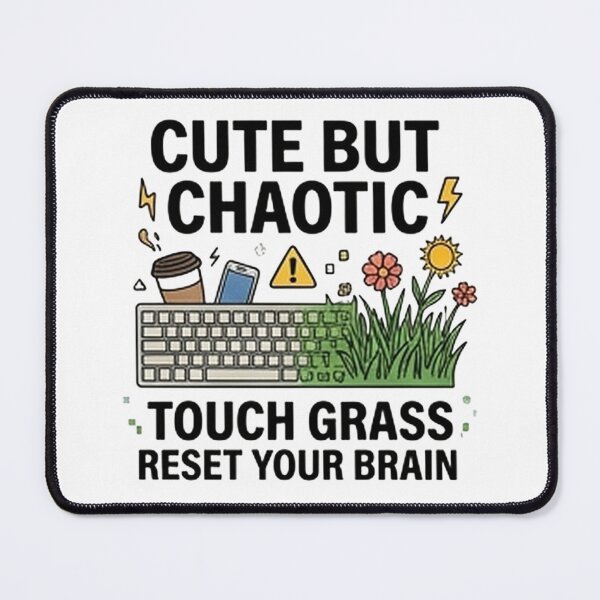 Item preview, ouch Grass Reset Your Brain — Digital Detox Humor designed and sold by Tipsy24.