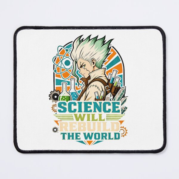 Item preview, Science Will Rebuild The World Retro Anime Graphic designed and sold by sidki-SDK.