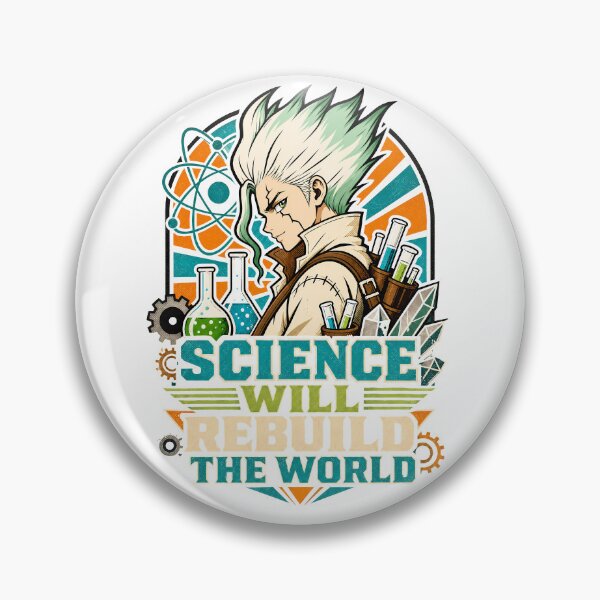 Item preview, Science Will Rebuild The World Retro Anime Graphic designed and sold by sidki-SDK.